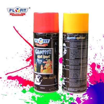 Σκληρός ξηρός χρωμάτων 400ml 60min ψεκασμού γκράφιτι PLYFIT για τα πολυ χρώματα χρώματος σκοπού