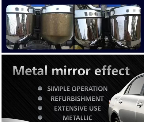 Γρήγορο στέγνωμα Sliver Aerosol Spray Paint Mirror Effect Χρυσό Χρώμιο Σπρέι Βαφής